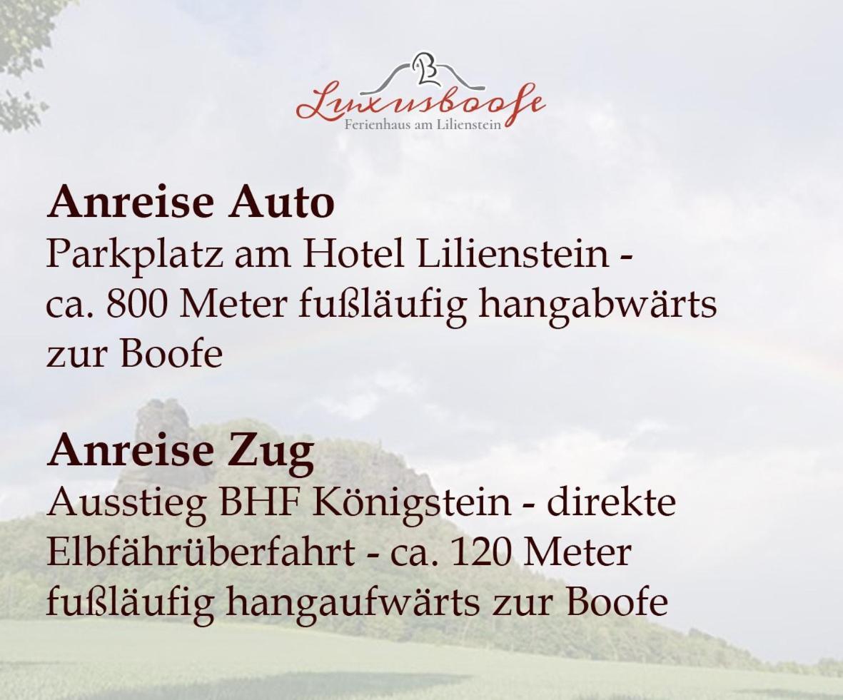 Luxusboofe - Am Lilienstein Apartment Königstein